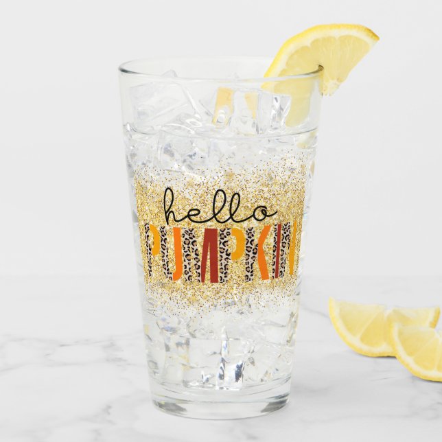 Hola Personalizar de otoño de calabaza (Reverso (hielo))