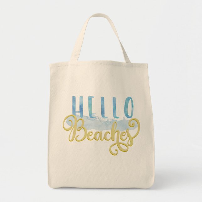 Hola playas - la bolsa de asas del verano de la (Frente)