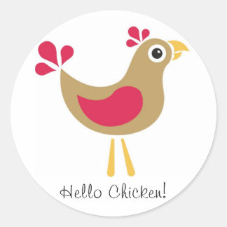 ¡Hola Pollo! Funky Chicken Pegatina Sheet