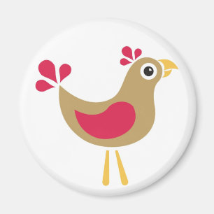 ¡Hola pollo! Imán enrrollado del pollo