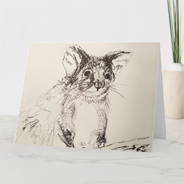 ¡Hola Possum! Tarjeta de saludo (Anverso)