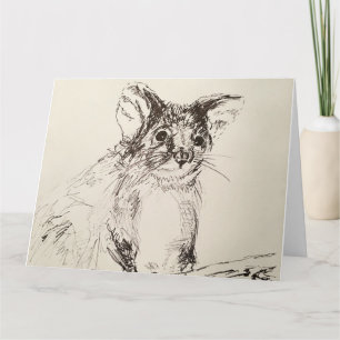 ¡Hola Possum! Tarjeta mediana