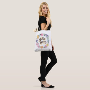 Hola Primavera Bolsa de Compras Decorada