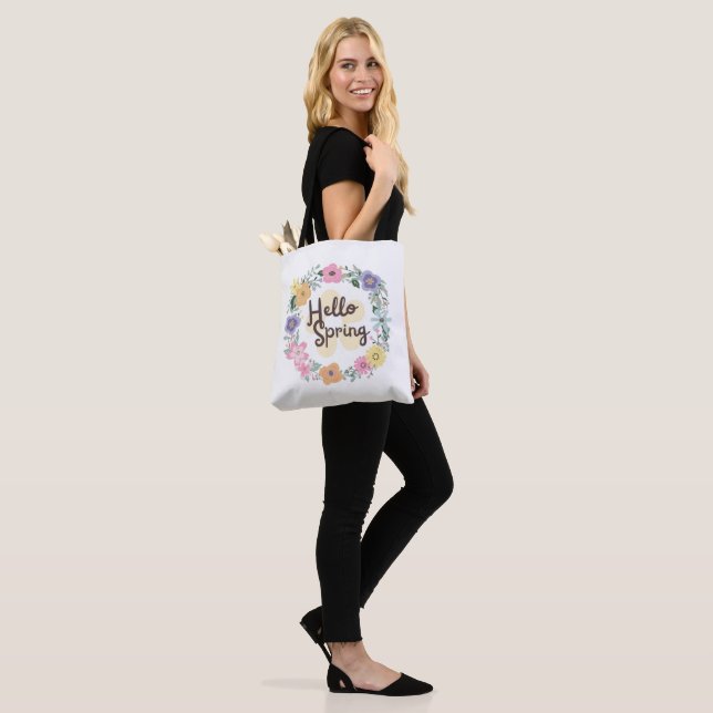 Hola Primavera | Bolsa de Compras Decorada (Puesto)