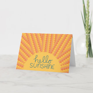 Hola sol - tarjeta