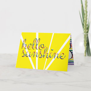 ¡Hola sol! Tarjeta de felicitación