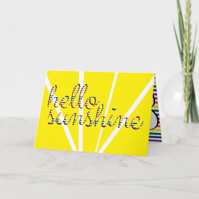¡Hola sol! Tarjeta de felicitación (Anverso)
