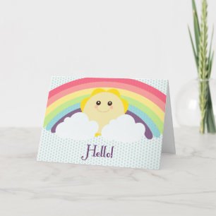 ¡Hola sol! Tarjeta de felicitación