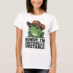 Hola Soy Camiseta de Rana Emocionalmente Inestable