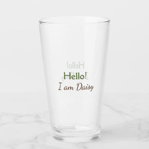 Hola soy Daisy agregar texto nombre simple minimal