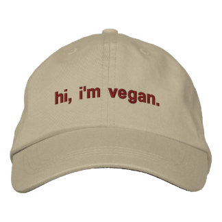 hola, soy gorra bordado vegano