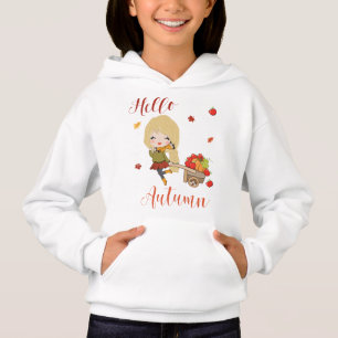 Hola sudadera con capucha de otoño chicas Hola sud