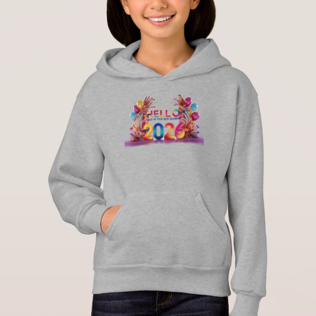 Hola sudadera con capucha para niños de 2026 diver (Anverso)