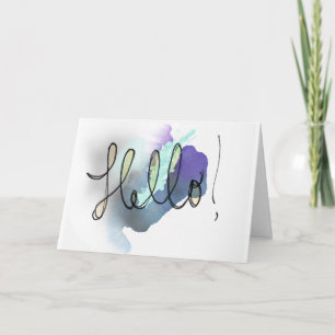 ¡Hola! - Tarjeta de felicitación en blanco