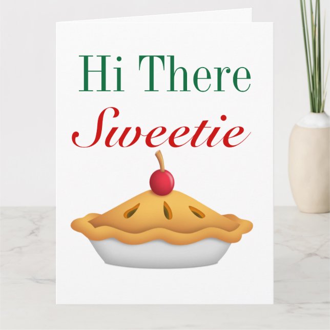 Hola tarjeta de felicitación GRANDE de la empanada (Anverso)