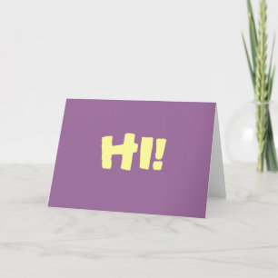 ¡HOLA! Tarjeta de felicitación simple