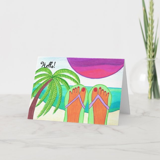 ¡Hola! tarjeta de saludo (Anverso)