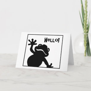¡Hola! Tarjeta de saludo de rana