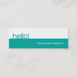 ¡Hola! Tarjeta de visita del perfil