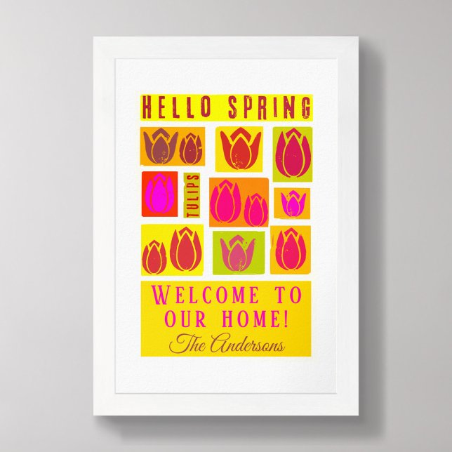 Hola tulipanes de primavera brillantes Posters de  (Subido por el creador)