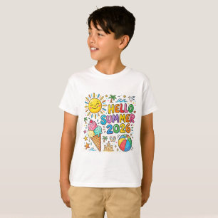 Hola Verano 2026 Camiseta Infantil Sol Diversión
