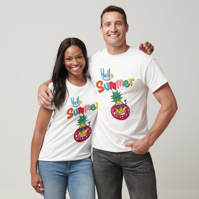 Hola Verano – Camiseta divertida de dibujos animad (Unisexo)