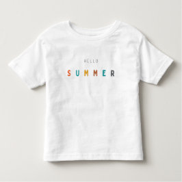 hola verano. Camisetas para niños pequeños
