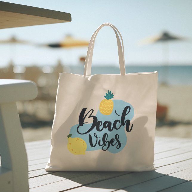 Hola verano con la bolsa de tocador tropical Flami (hello summer, beach tote bag, vacation tote bag, school tote bag, colorful typography, gift for her)