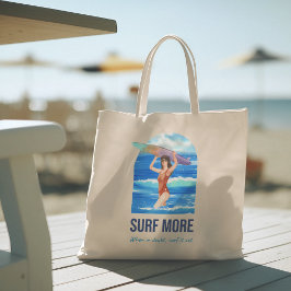 Hola verano con tipografía Bolsa de Tote tropical