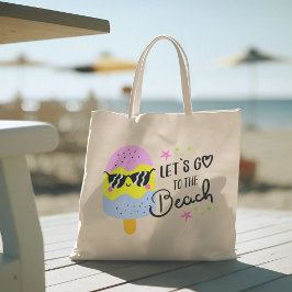 Hola verano con tipografía Bolsa de Tote tropical