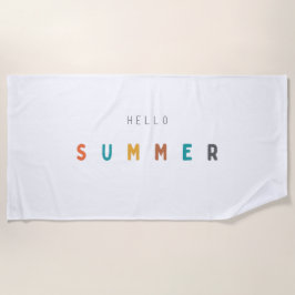 hola verano moderno toalla de playa