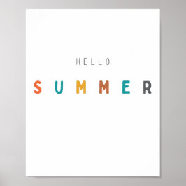 hola verano. Poster e impresiones