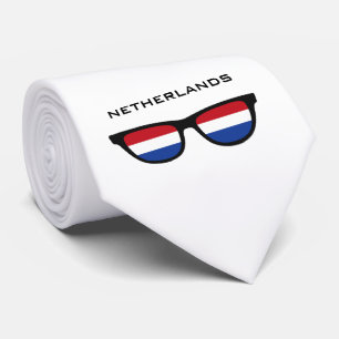 Holanda Shades personalizado de texto y corbata de
