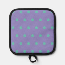 Holder de polca de punto (Lavender y Aqua)