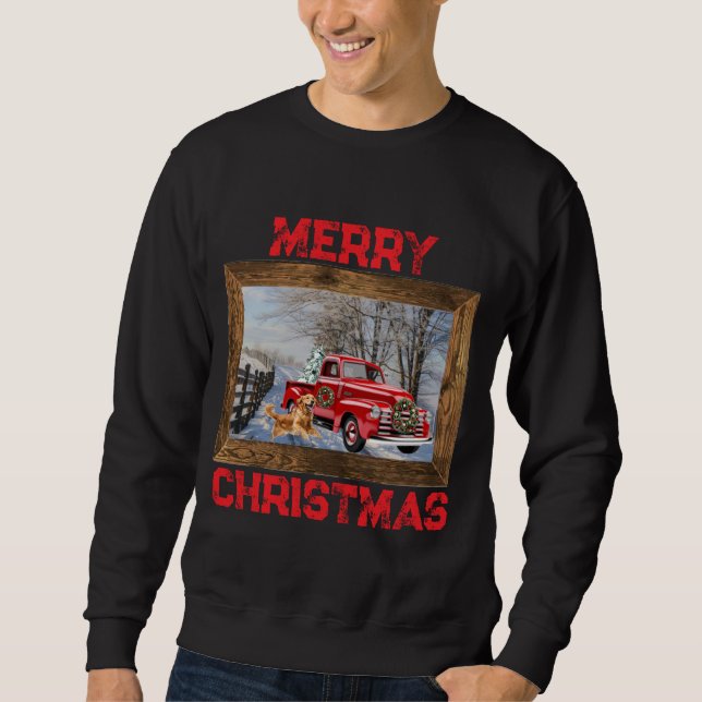 Holiday Christmas Sweater Country Farm Scene (Anverso)