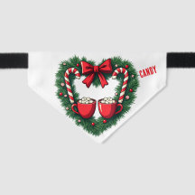 Holiday heart wreath