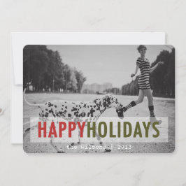 HOLIDAY MODERNO | TARJETA DE FOTOGRAFÍA DE VACACIO