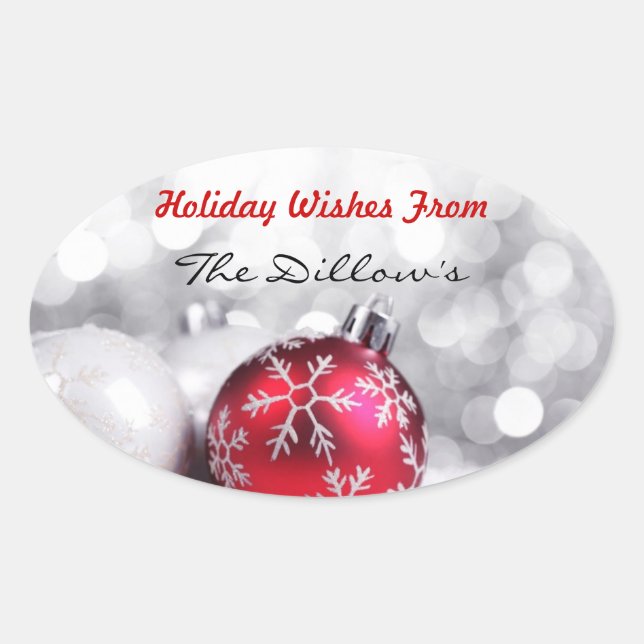 HOLIDAY SELLOS PARA SOBRES y plantilla de Pegatina (Anverso)