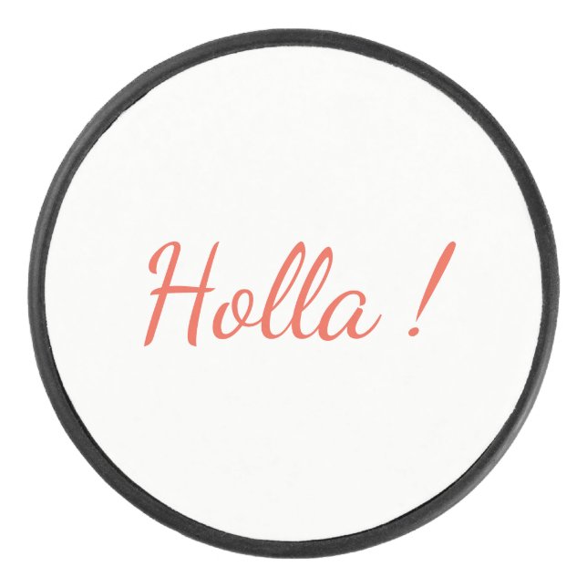 ¡Holla! Disco de hockey (Anverso)