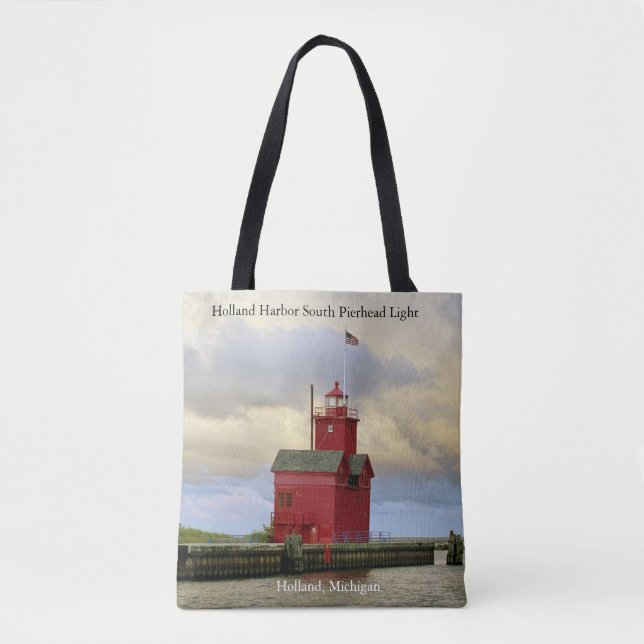 Holland Harbour South Pierhead Light bolsa de algo (Anverso)