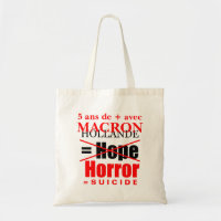 Hollande + Macron = Horror - Bolsa de Tote