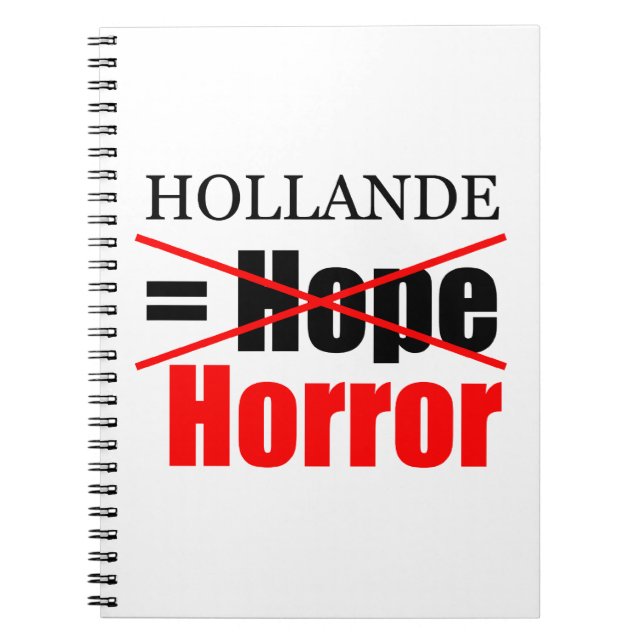 Hollande No Esperanza = Horror - Cuaderno (Frente)