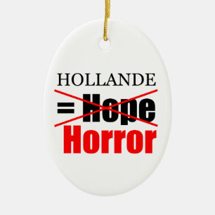 Hollande No Esperanza = Horror - Ornamento Oval
