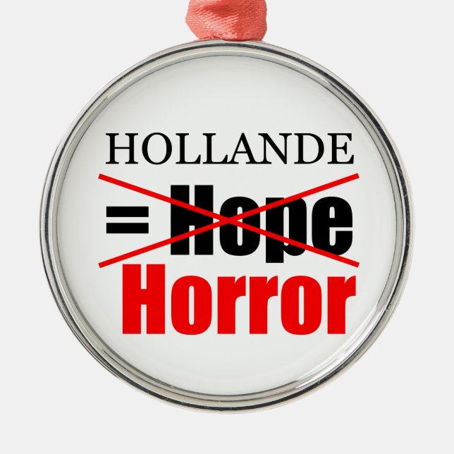 Hollande No Esperanza = Horror - R Ornamento (Frente)
