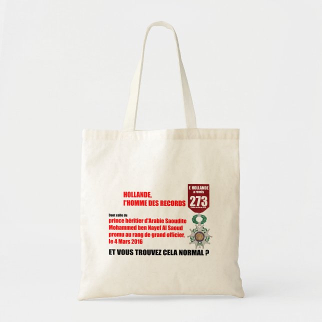 Hollande Record Legions d'Honneur - Bolsa Tote (Frente)