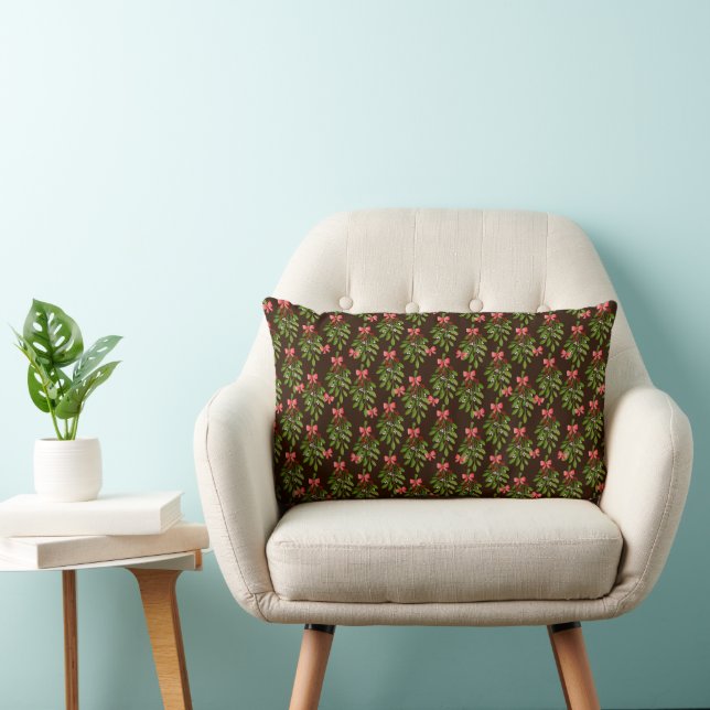 Hollies de Navidad - Almohada Lumbar (Silla)