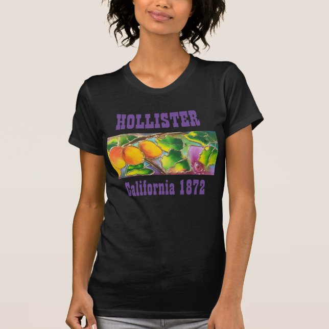 HOLLISTER, CALIFORNIA APRICOTS Camiseta (Anverso)