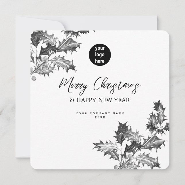 Holly Berries Corporate Business QR Code Logo (Anverso)