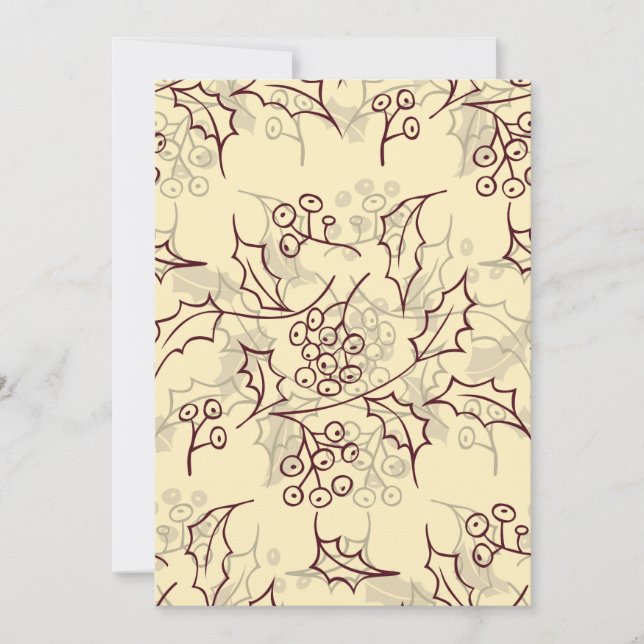 Holly berries diseño sin fisuras (Anverso)