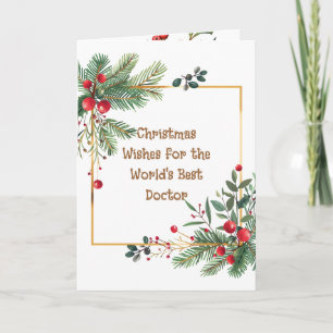 Holly Berry Feliz Navidad a su Médico